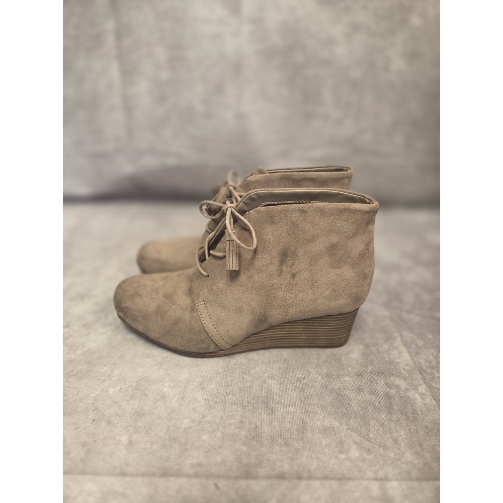 Dr Scholls W-SZ 8.5 WEDGE BOOTIE BRN